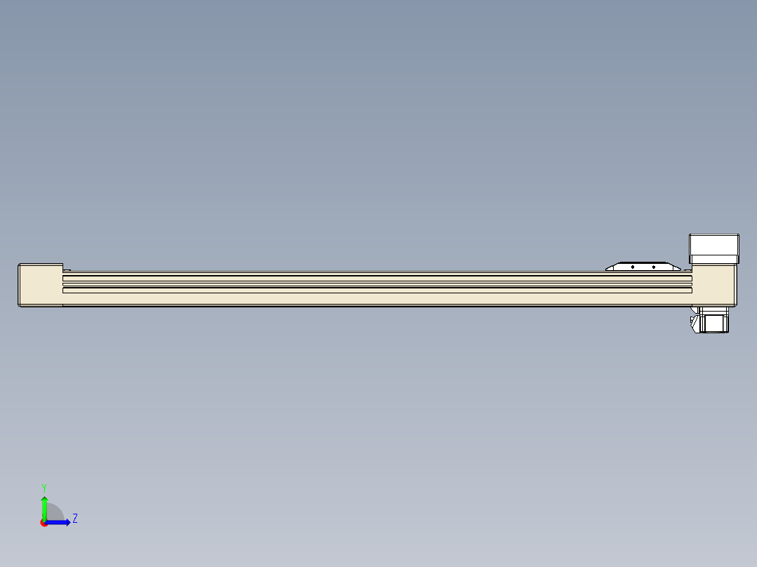 同步带全封闭直线模组TPA-HCB-65S-90-L700-MR-C-P10-N3左视图