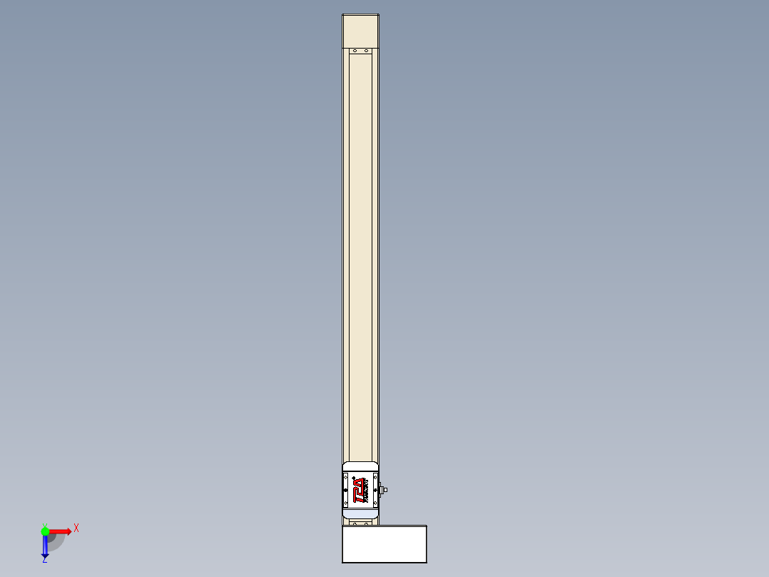 同步带全封闭直线模组TPA-HCB-65S-90-L700-MR-C-P10-N3俯视图