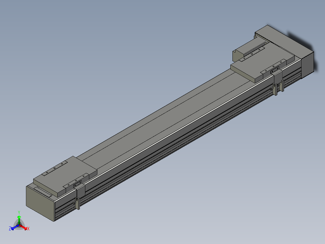 直线模组WG-LHC12-S800-L设计图纸正等轴测图