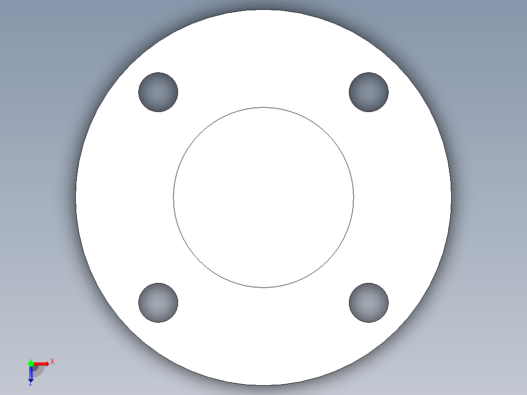 聚氯乙烯配件25-Sch80_Blind Flange_853-020_2in俯视图