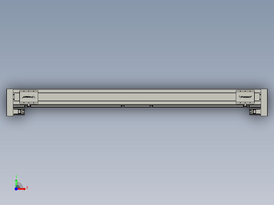 威洛博双电机滑台-VC14D2-S800-BLR-P40-C6前视图