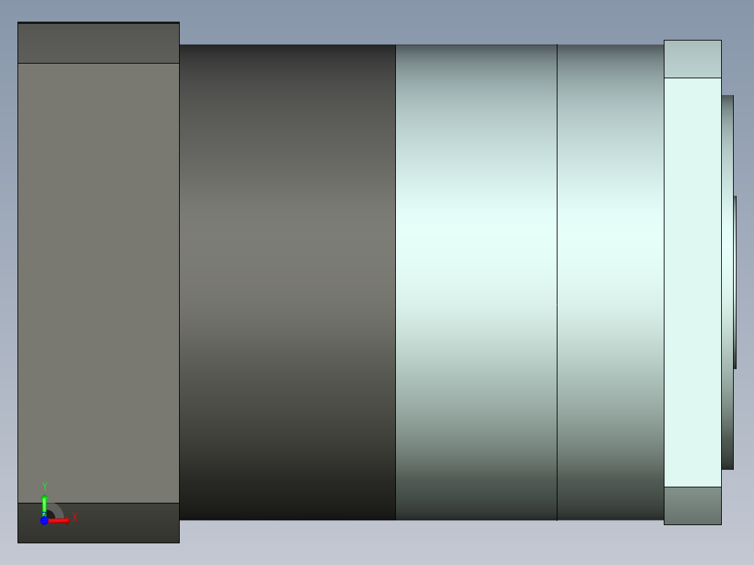 直齿孔PLF160-L1-LC 42-114.3-200-M12.stp前视图