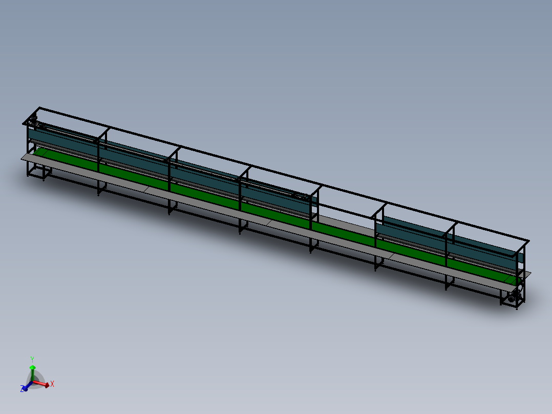 15米铝型材皮带流水线