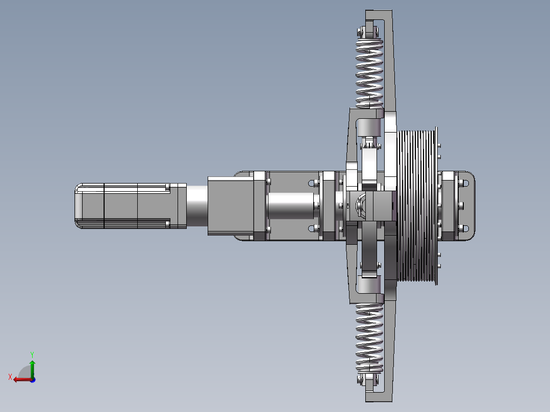 增力机构后视图