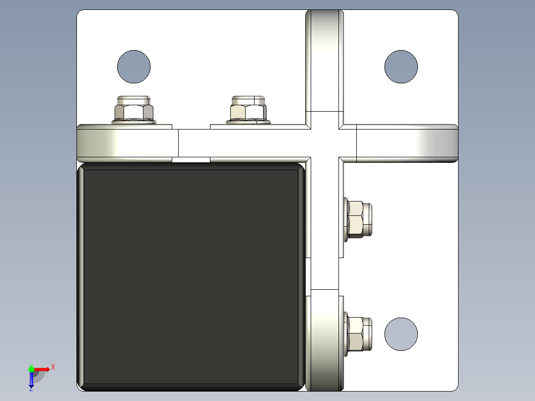 型材-BR 90X90 POST KJN90POST俯视图