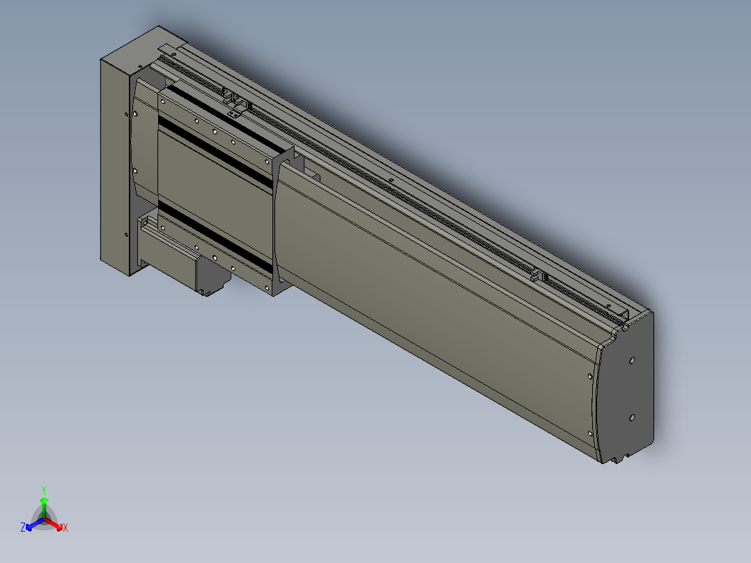 VF丝杆传动-一般环境VF22-S550-BL正等轴测图