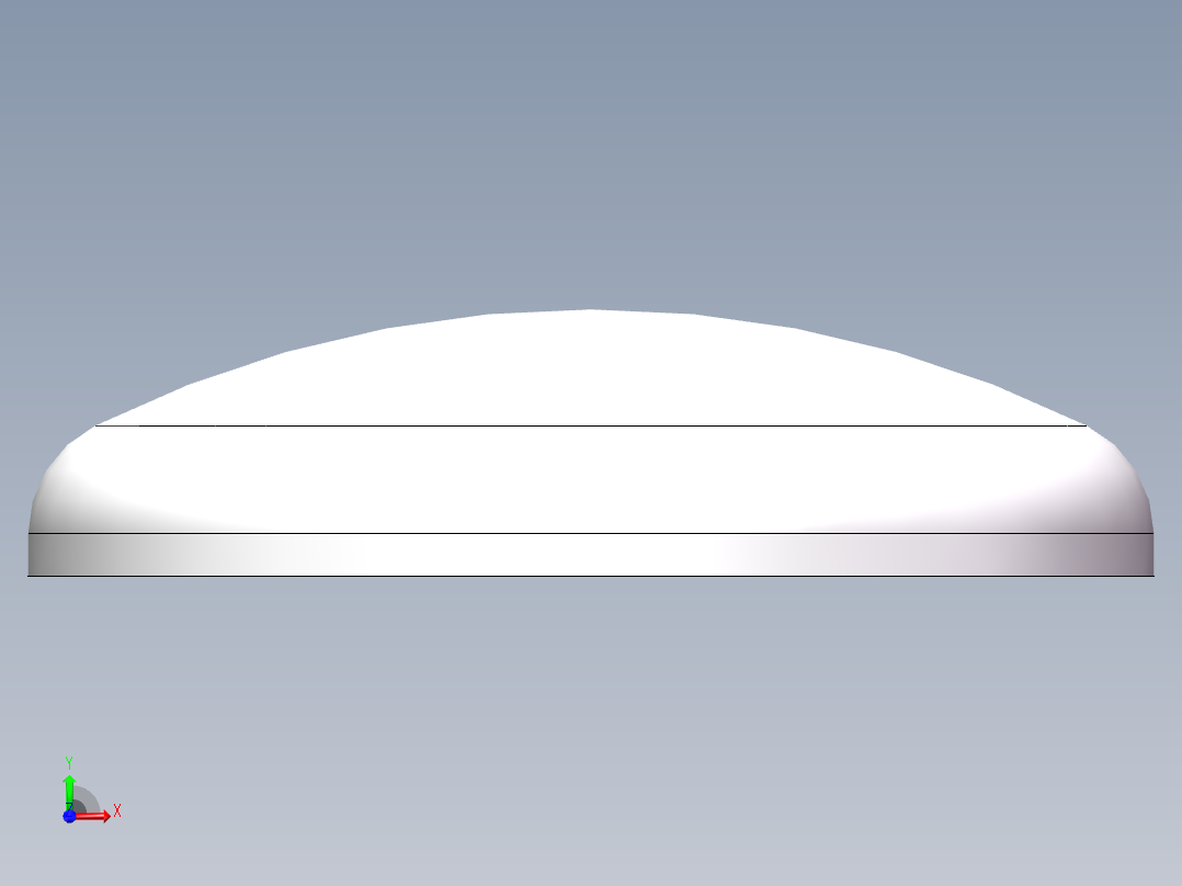 THA碟形封头DN650前视图