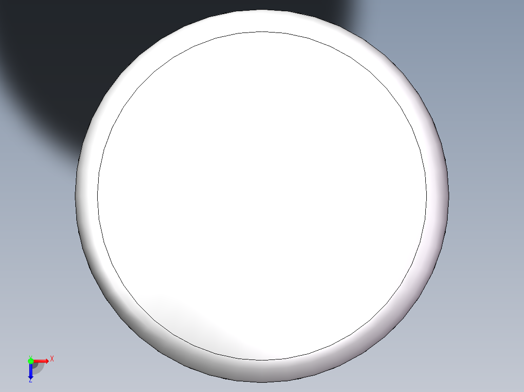 THA碟形封头DN650俯视图