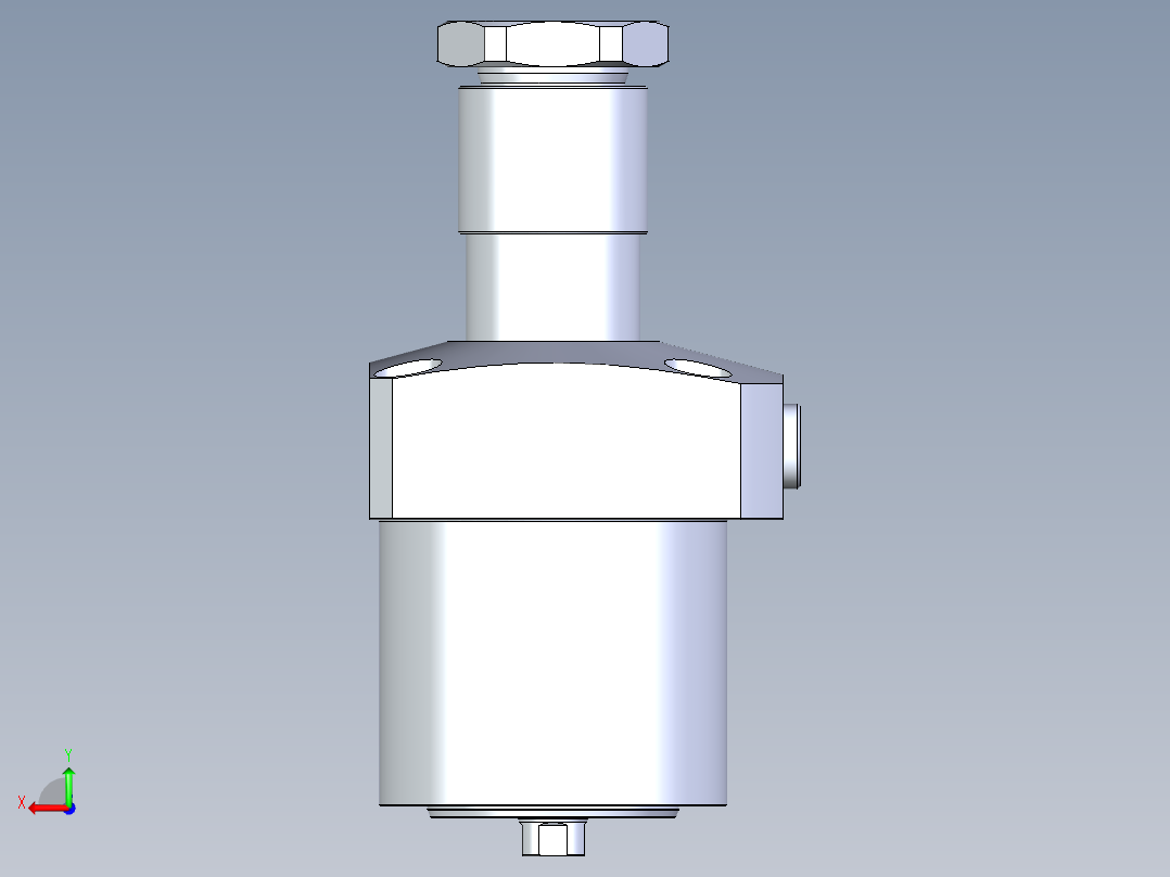 KOSMEKLHA0900-CRD多系列多零件图纸模型后视图