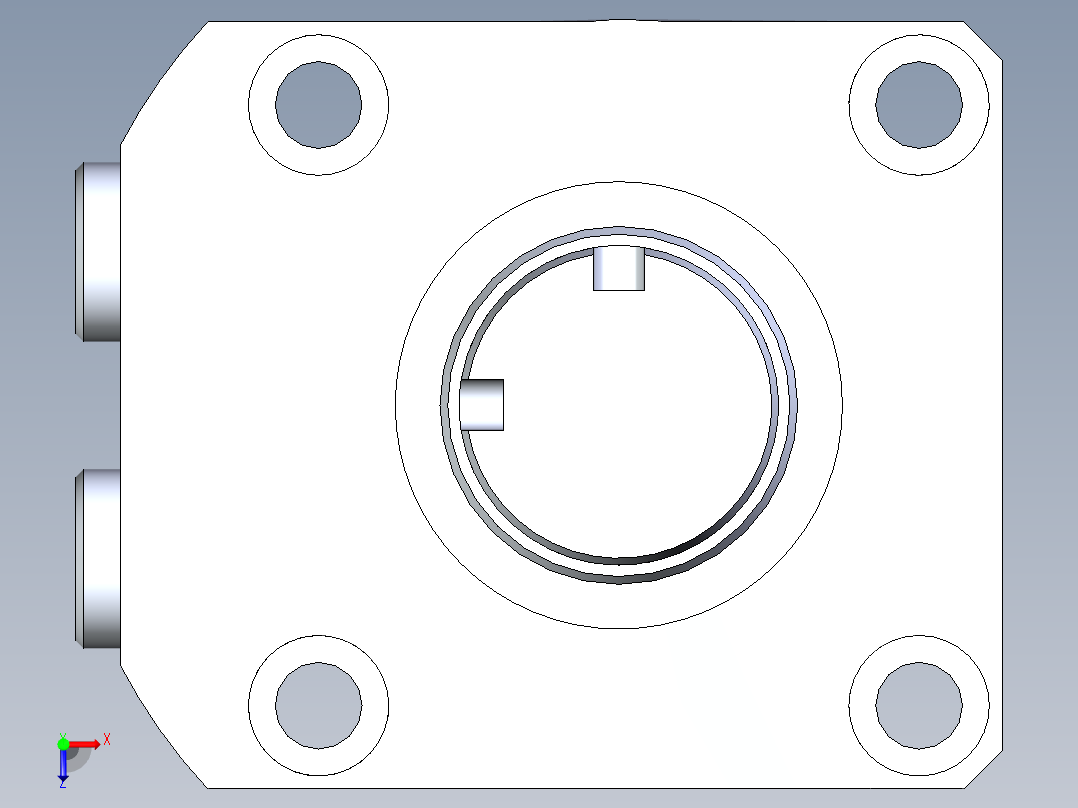 KOSMEKLHA0550-CR-F多系列多零件图纸模型俯视图