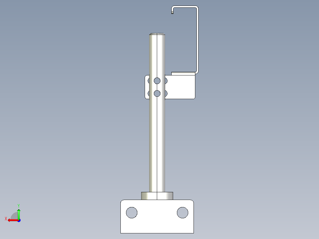 基恩士PZ-S10+PZ-B31_kc图纸模型后视图