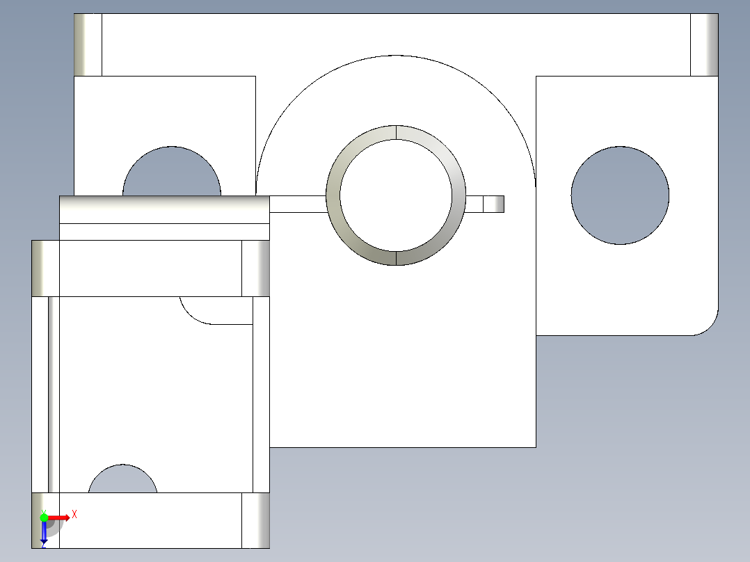 基恩士PZ-S10+PZ-B31_kc图纸模型俯视图