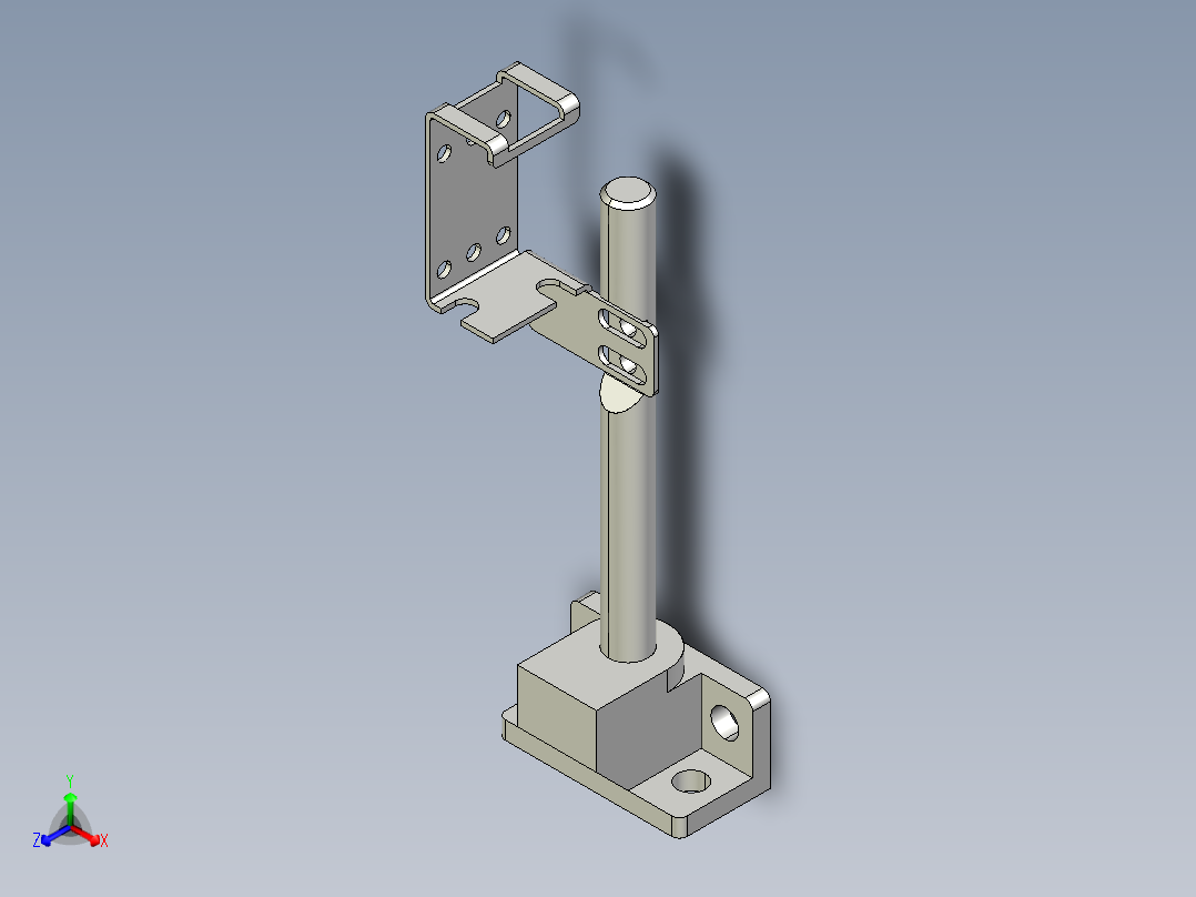 基恩士PZ-S10+PZ-B31_kc图纸模型正等轴测图