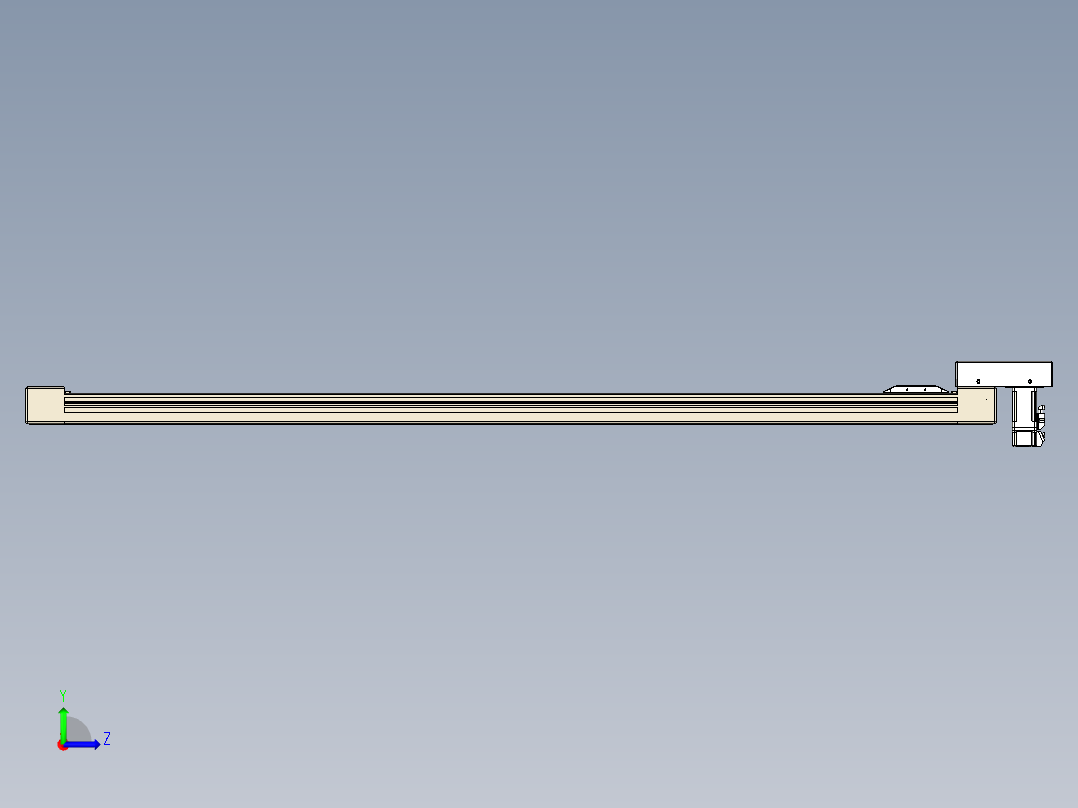 同步带全封闭直线模组TPA-HCB-65S-90-L1250-M-Y-P10-N3左视图