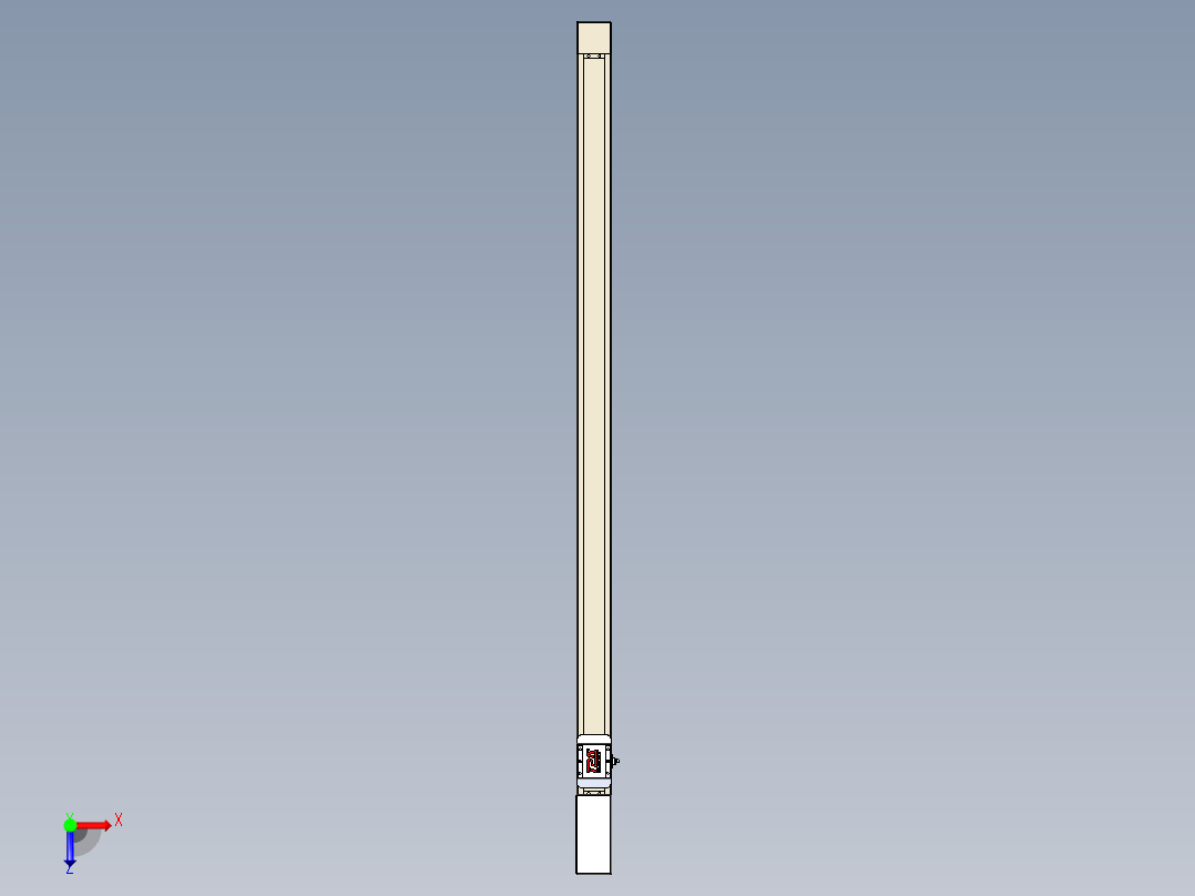 同步带全封闭直线模组TPA-HCB-65S-90-L1250-M-Y-P10-N3俯视图