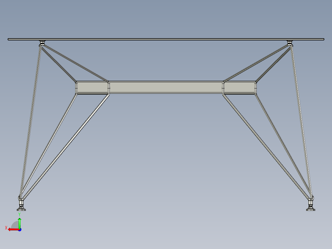 虚拟办公桌后视图