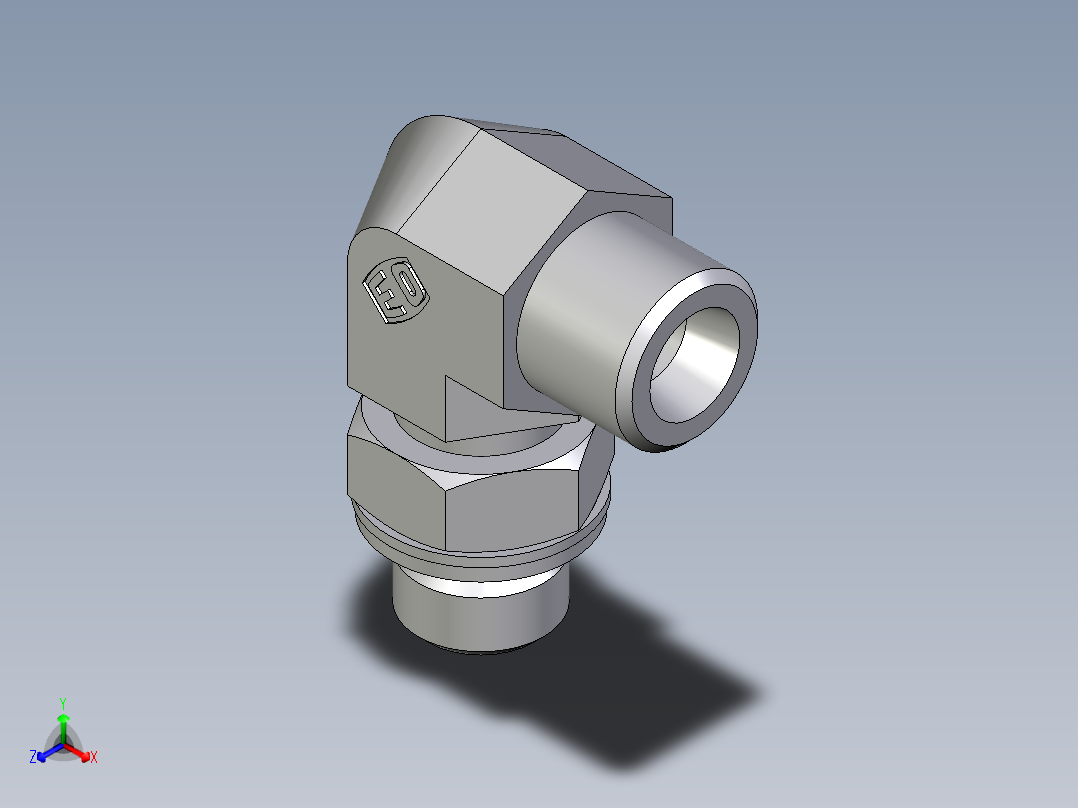卡套式工业通用硬管接头EO_Adjustable_Locknut_elbow_WEE08SMOMDCF