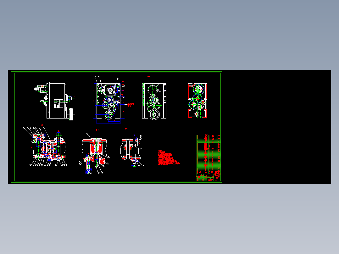 XO1-Y315滚齿机主传动CADJX16743-毕业设计图纸CAD103988