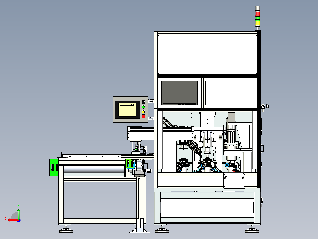 自动装压机后视图