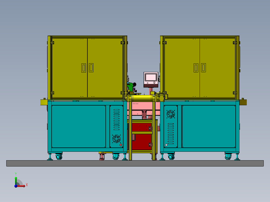 全自动称重检测生产线sw17前视图