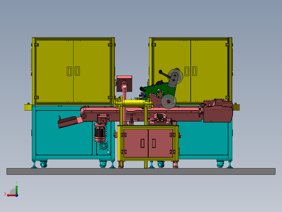全自动称重检测生产线sw17后视图