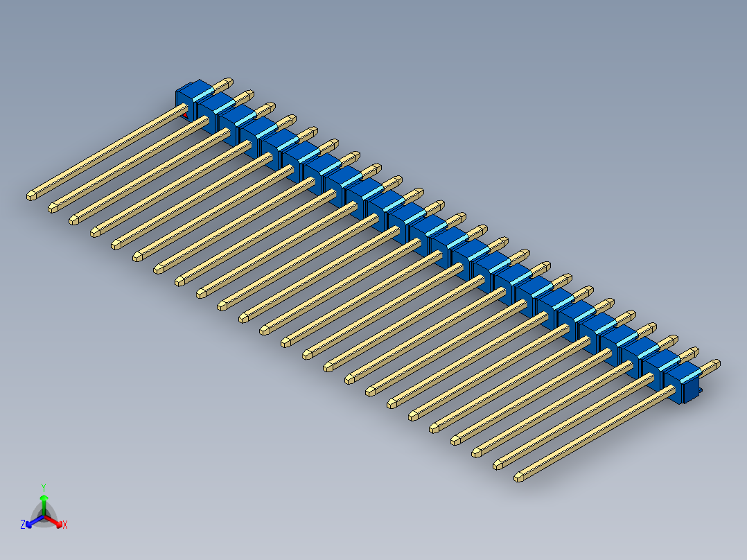 彩色公头100mil（2.54mm）系列-DS1021_blue_1x24p_100mil_Type19_rev1.0