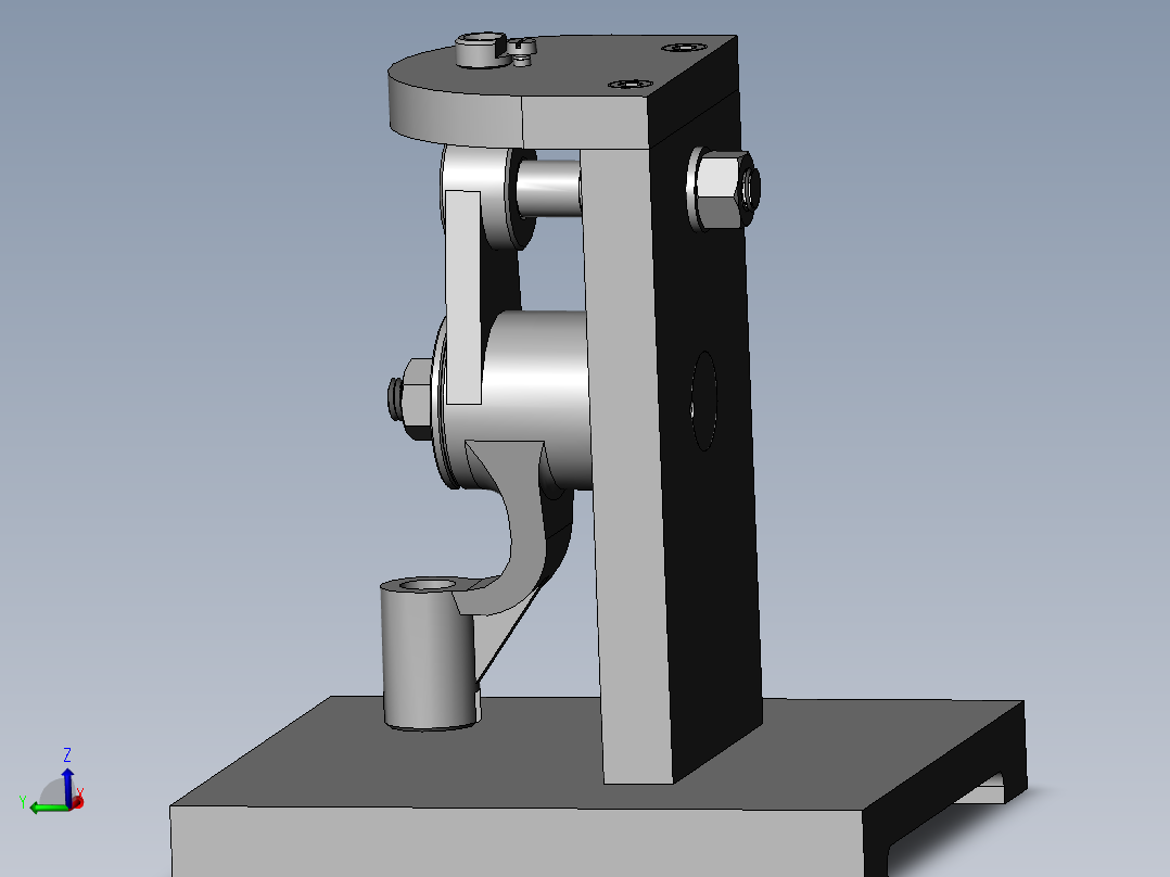 推动架钻M8孔三维夹具设计【含三维SolidWorks】