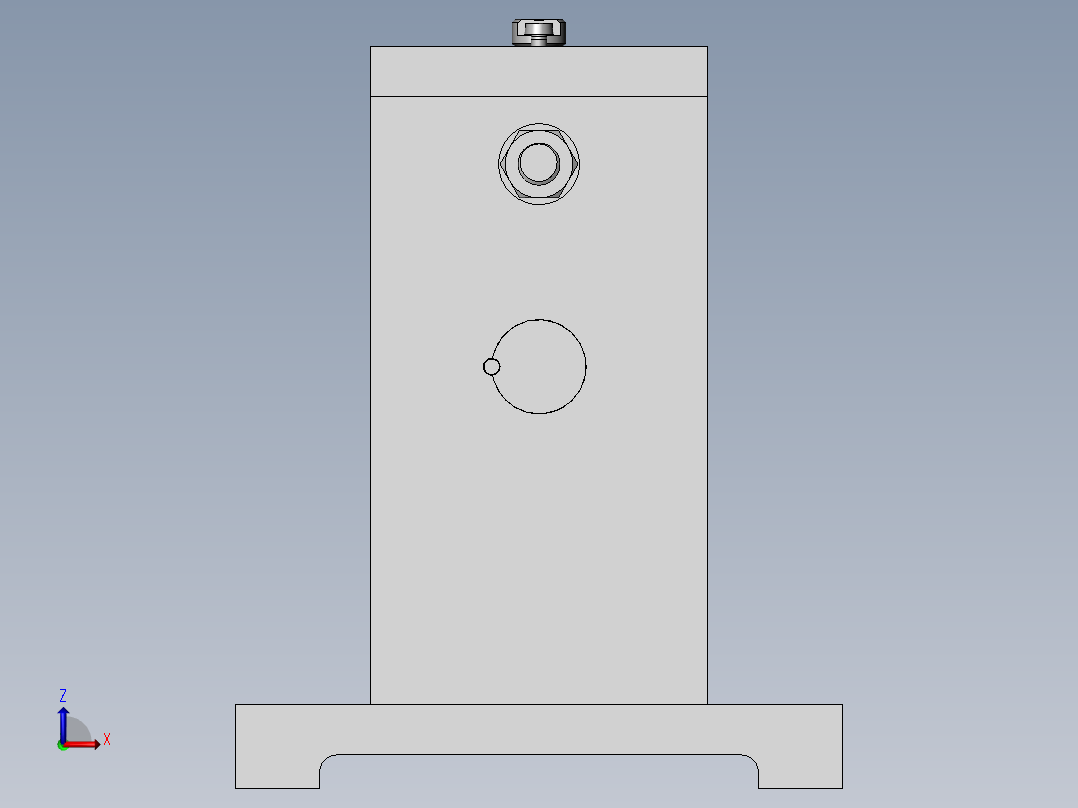 推动架钻M8孔三维夹具设计【含三维SolidWorks】前视图