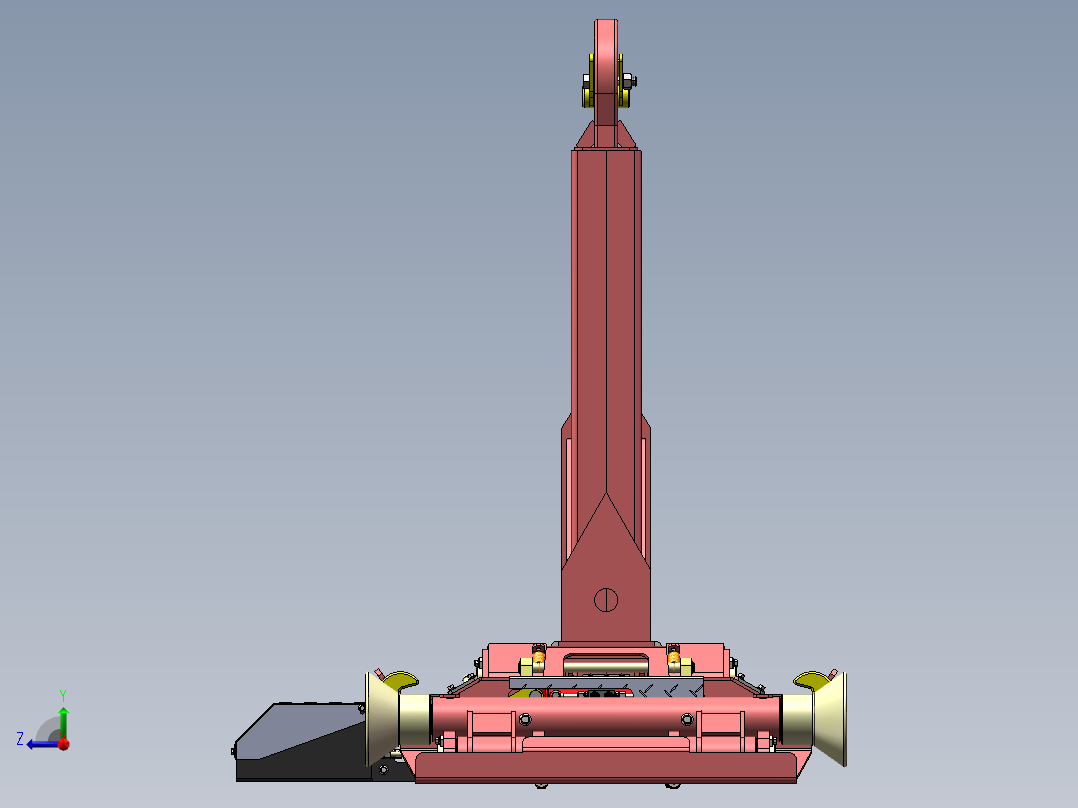 14吨拉臂总成SW三维图==916854==280右视图