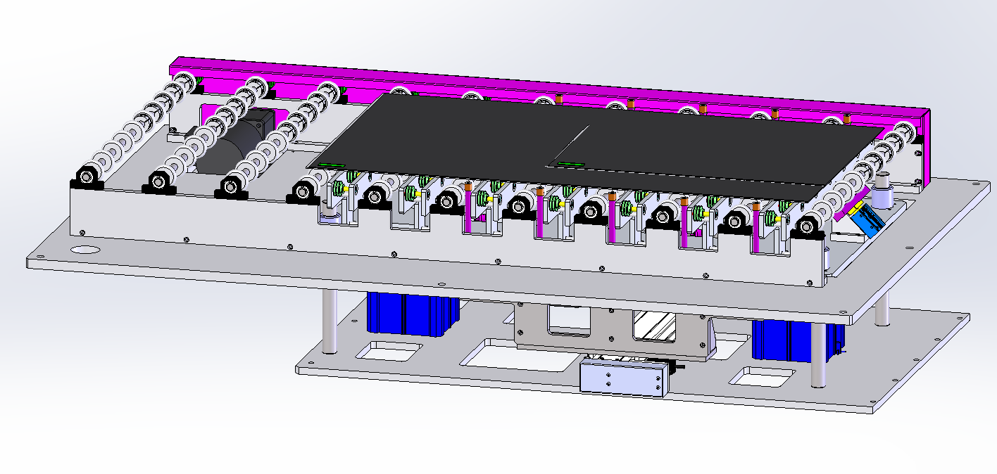 47寸panel移载设备3D数模图纸 Solidworks18设计 附STEP