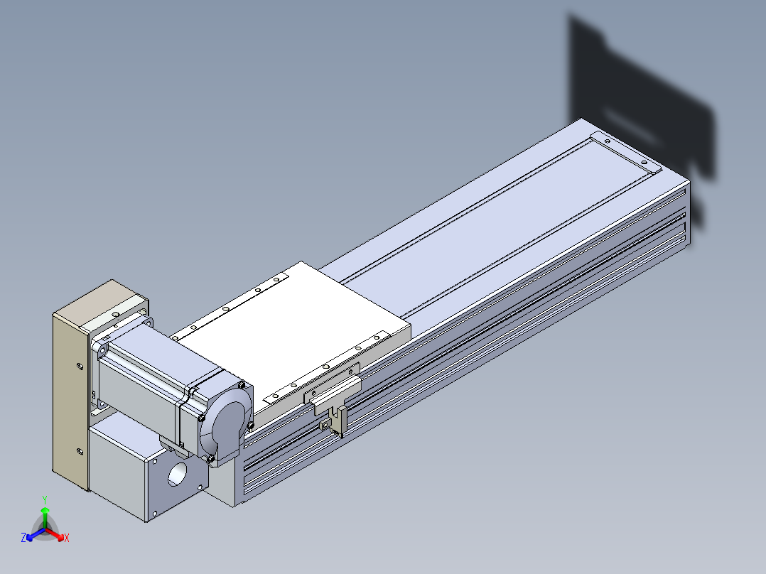 同步带全封闭直线模组TPA-HCB-120D-90-L250-LU-Y-P40-N3