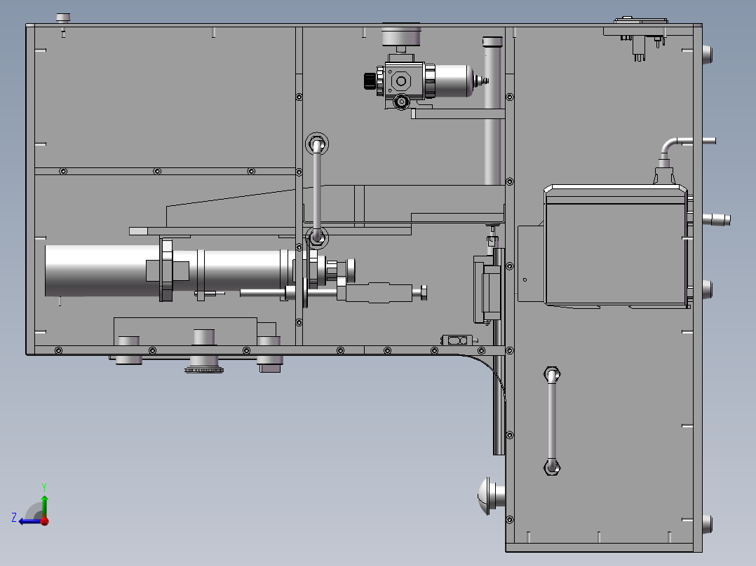 XA2N系列急停按钮行程及压力测试设备右视图