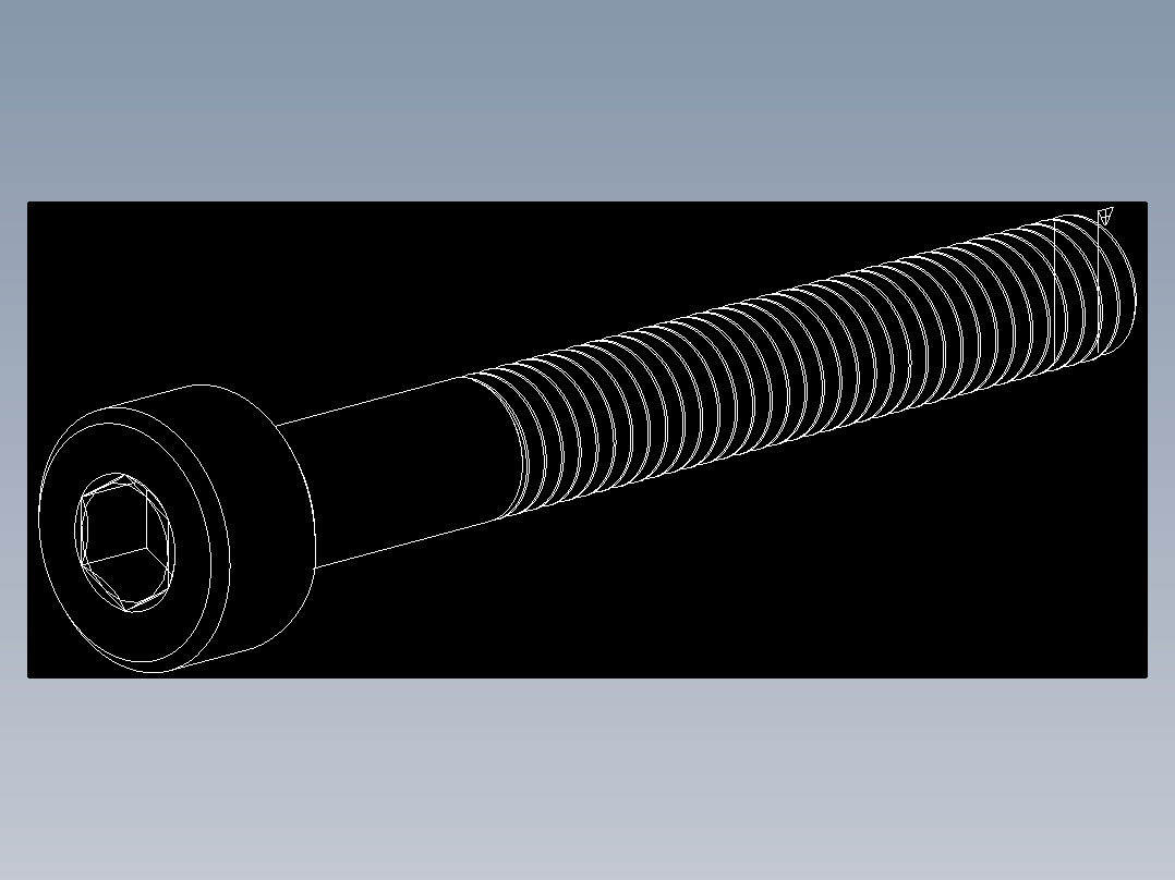 M3 x 0.5mm Thread 25mm LONG SOCKET HEAD CAP SCREW.DWG