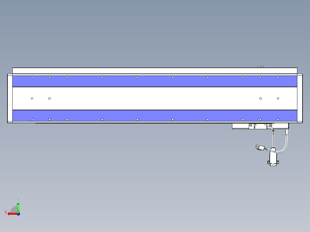 威洛博VL系列直线电机模组-VL14S2-S600后视图