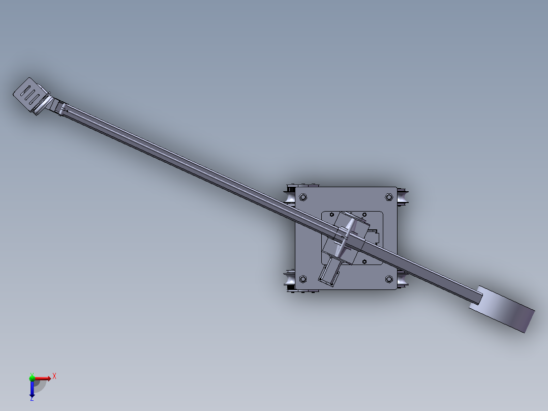 摄影机架俯视图