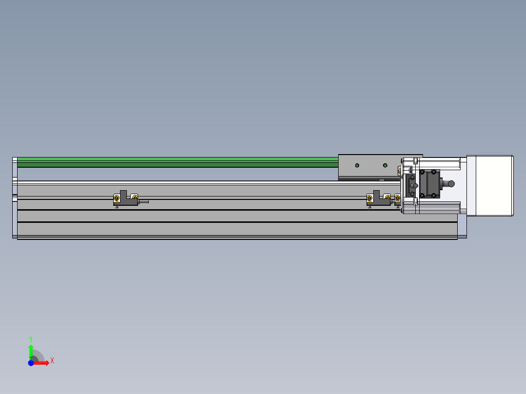 MTH丝杆半封闭模组MT100BS-BR-200W前视图