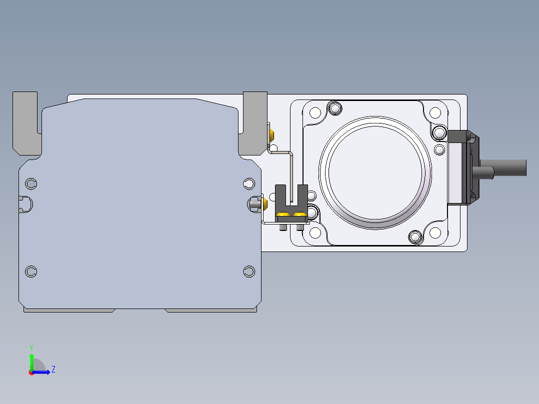 MTH丝杆半封闭模组MT100BS-BR-200W左视图