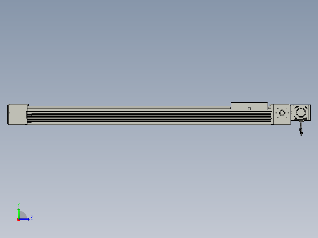 威洛博直线电机模组EB16-L208-S1150-BL-ZP75-MS3-5K左视图
