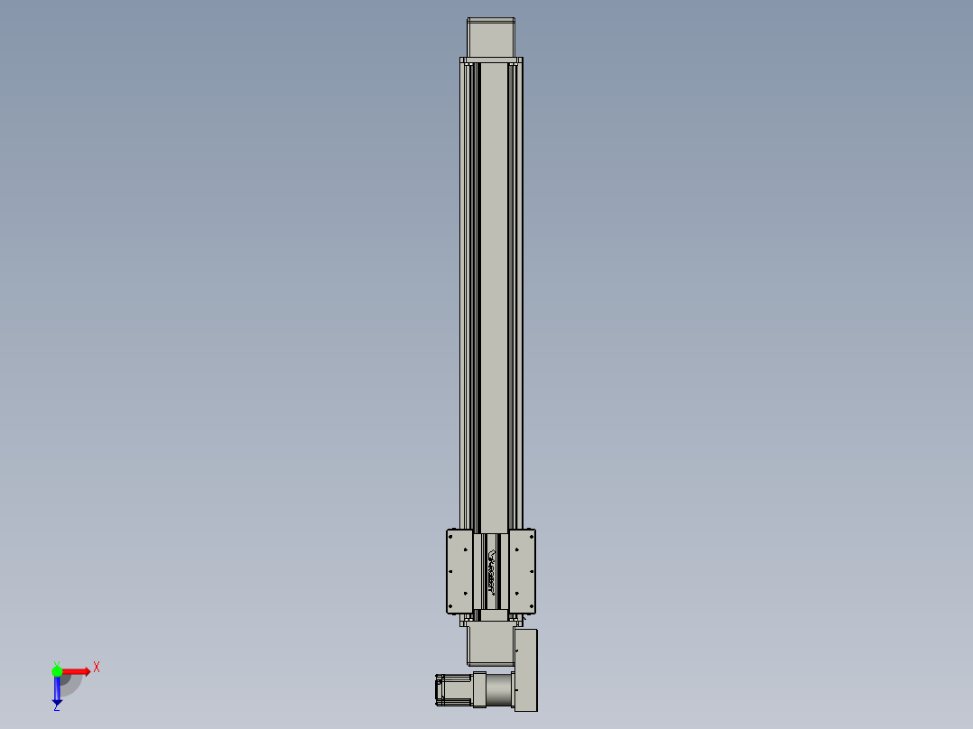 威洛博直线电机模组EB16-L208-S1150-BL-ZP75-MS3-5K俯视图