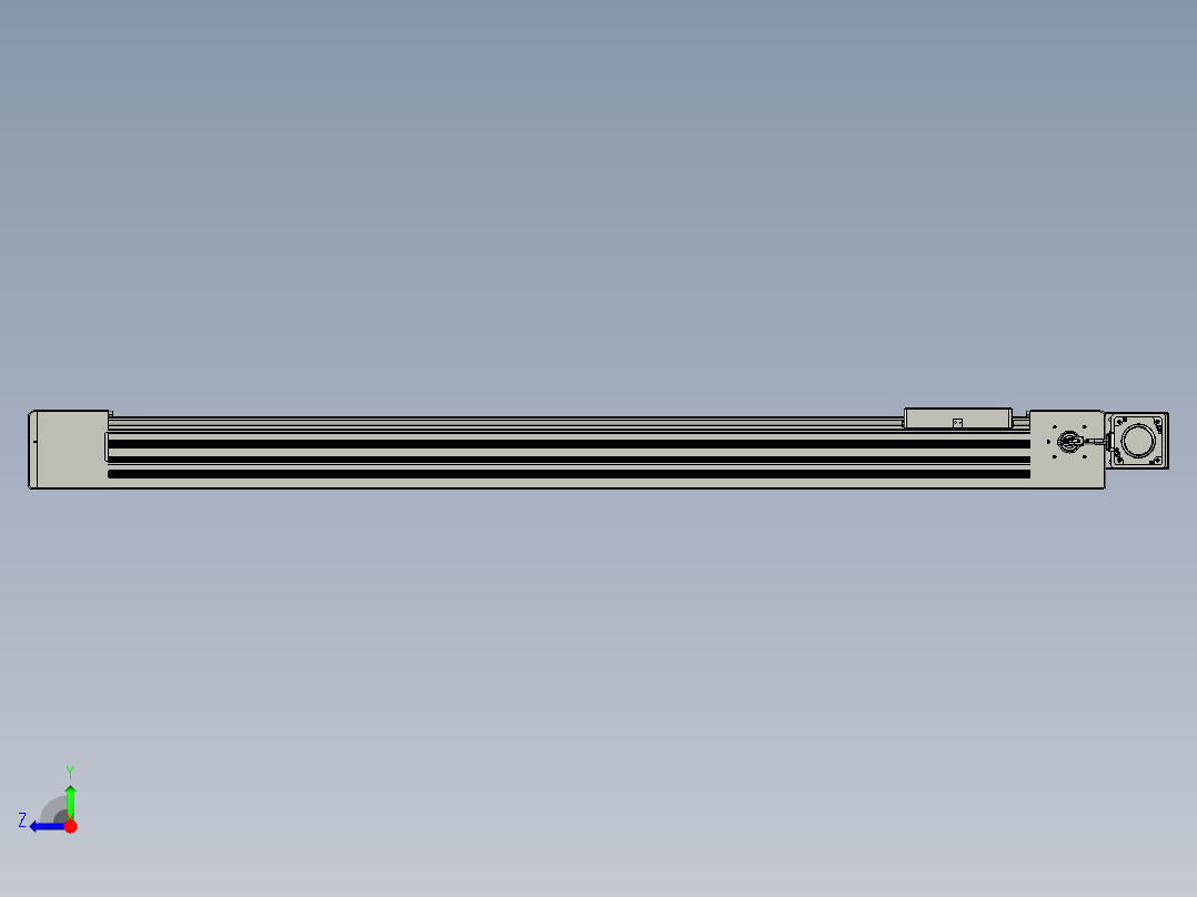 威洛博直线电机模组EB10-L224-S1300-BL-ZP75-MS3-5K右视图