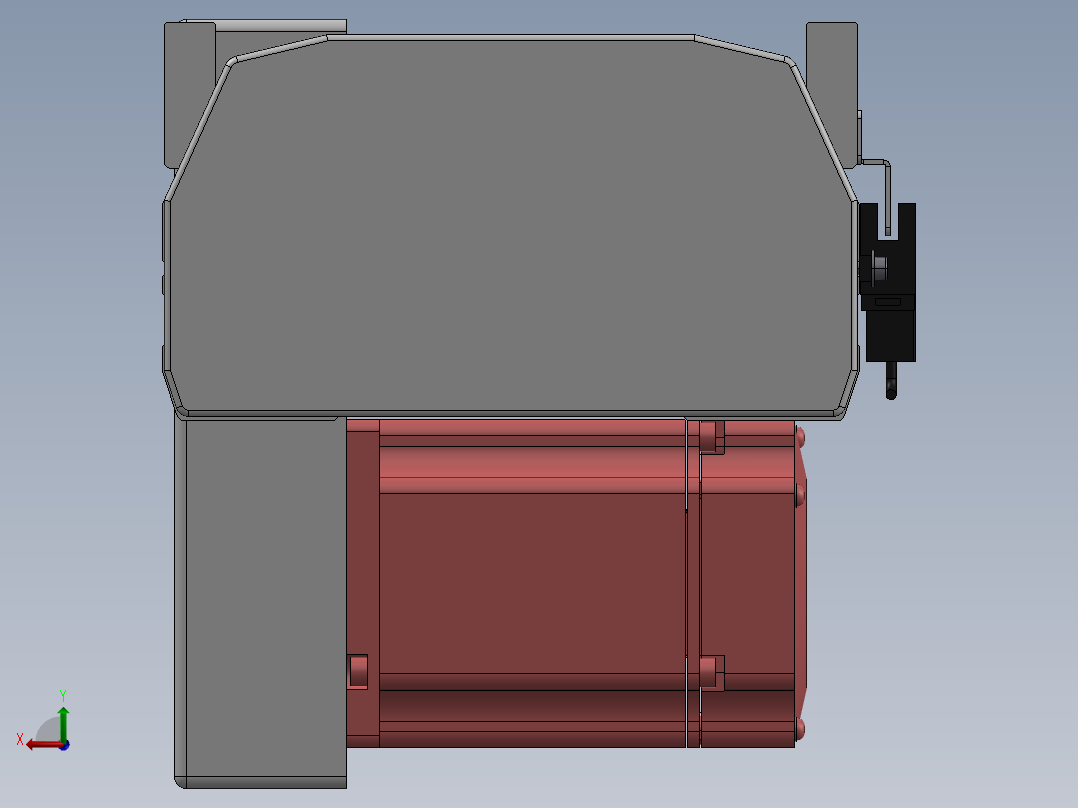 精密模组MT170-L125-1700-RD-M75-C4后视图