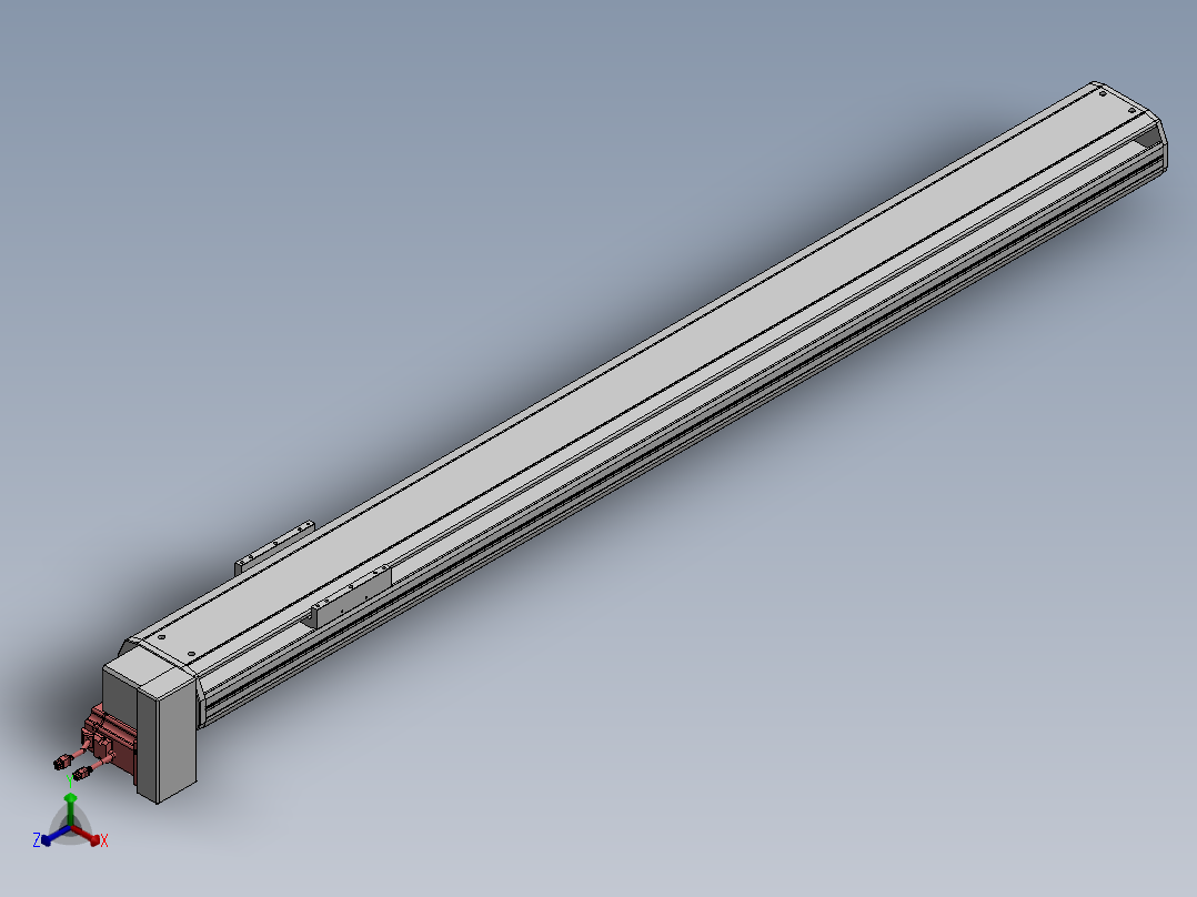 精密模组MT170-L125-1700-RD-M75-C4正等轴测图