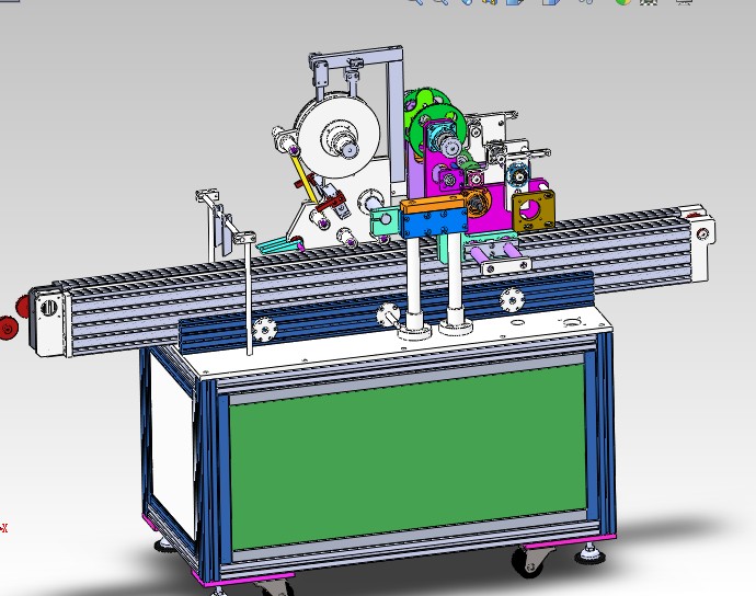 手机背光屏贴双面胶3D图纸H420 G213 非标自动化机械3D图纸设计