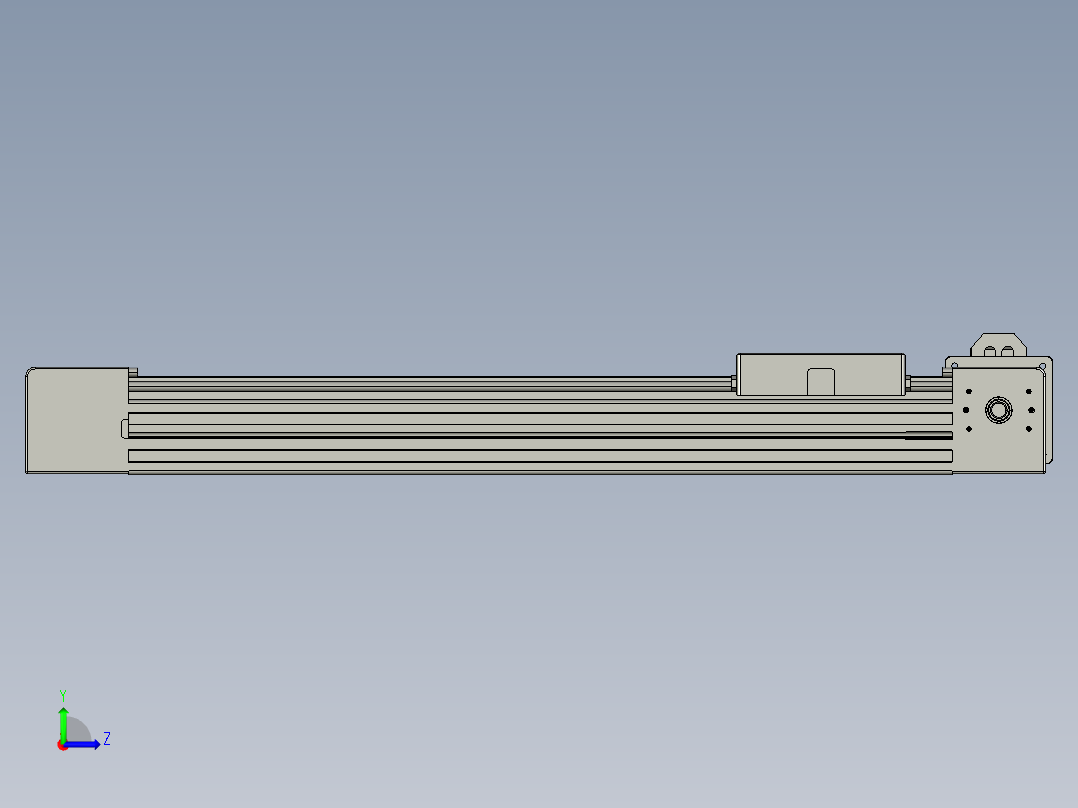 威洛博直线电机模组EB4-L80-S300-L-57-MS3左视图