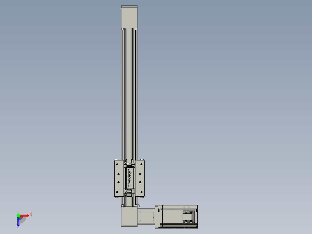 威洛博直线电机模组EB4-L80-S300-L-57-MS3俯视图