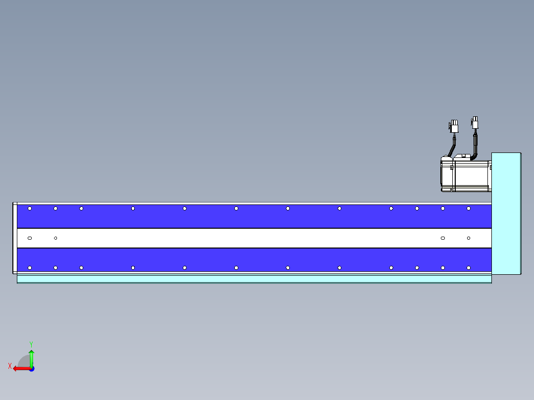 威洛博VC丝杆传动-无尘环境VC14-Lxx-C-S650-BR-ZP40-C3后视图