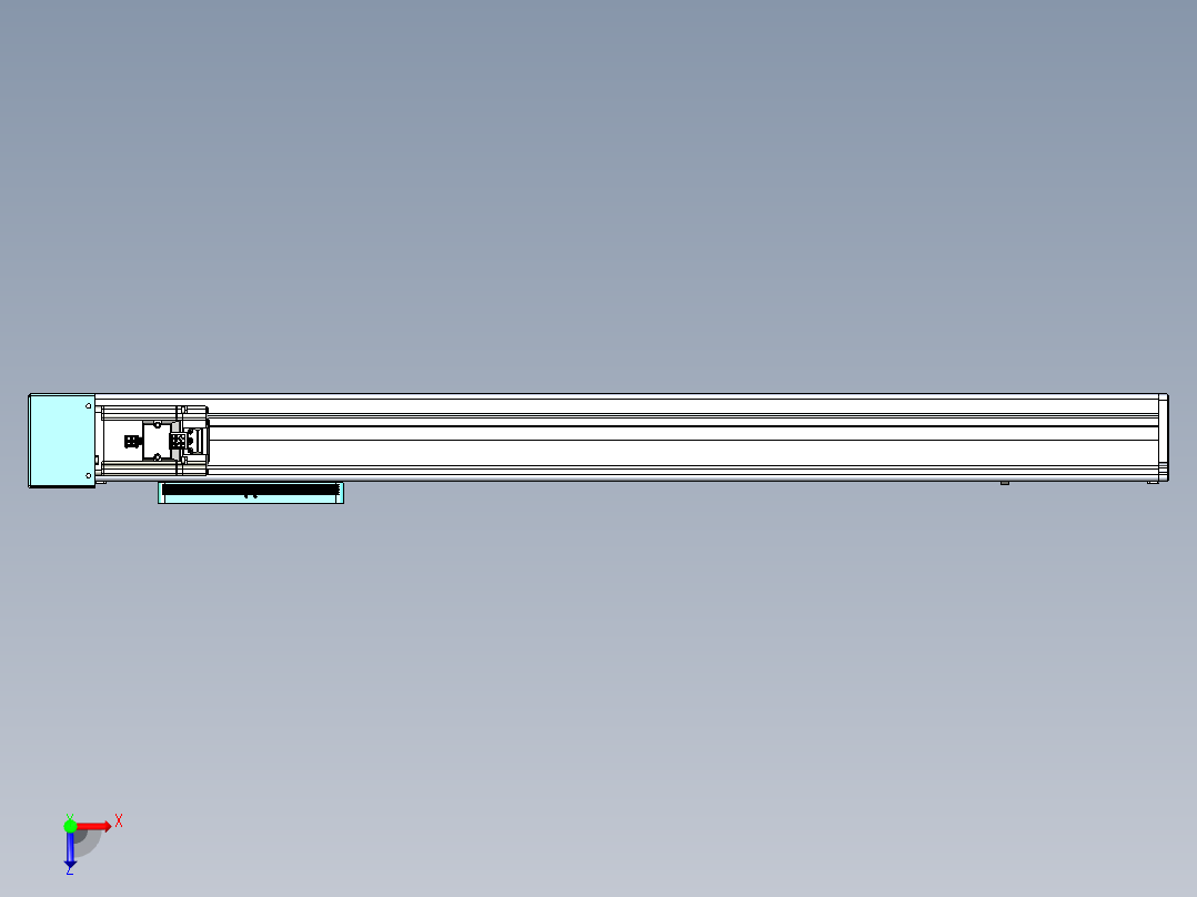 威洛博VC丝杆传动-无尘环境VC14-Lxx-C-S650-BR-ZP40-C3俯视图