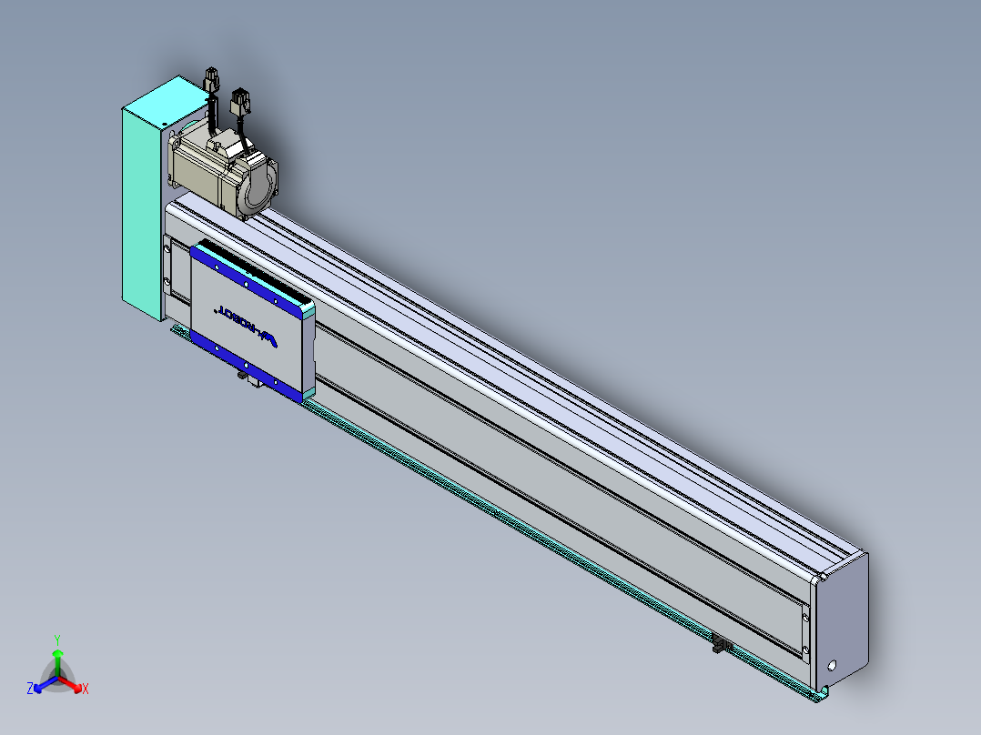 威洛博VC丝杆传动-无尘环境VC14-Lxx-C-S650-BR-ZP40-C3正等轴测图