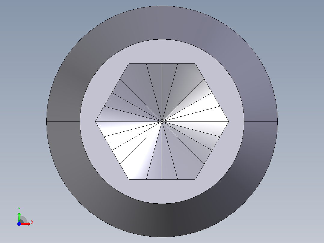 定位柱(輕荷重)(內六角)2203-3D多系列多零件图纸模型前视图