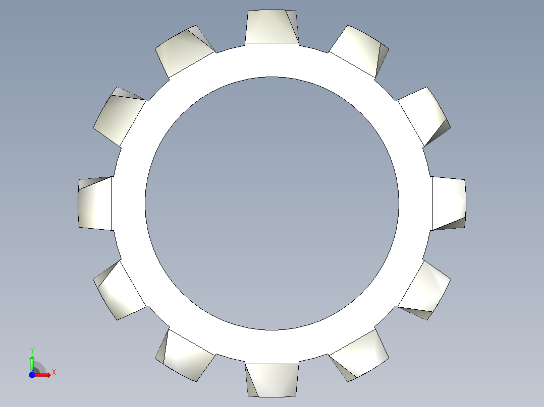 垫圈 外牙锁 公制-EXTERNAL TOOTH LOCK WASHER for M16 SCREW.x_t前视图